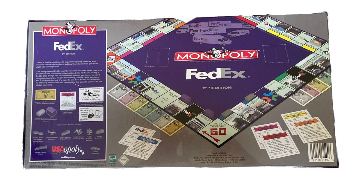 2005 Fedex Express Monopoly 2nd Edition by Hasbro 100% NEW Factory 