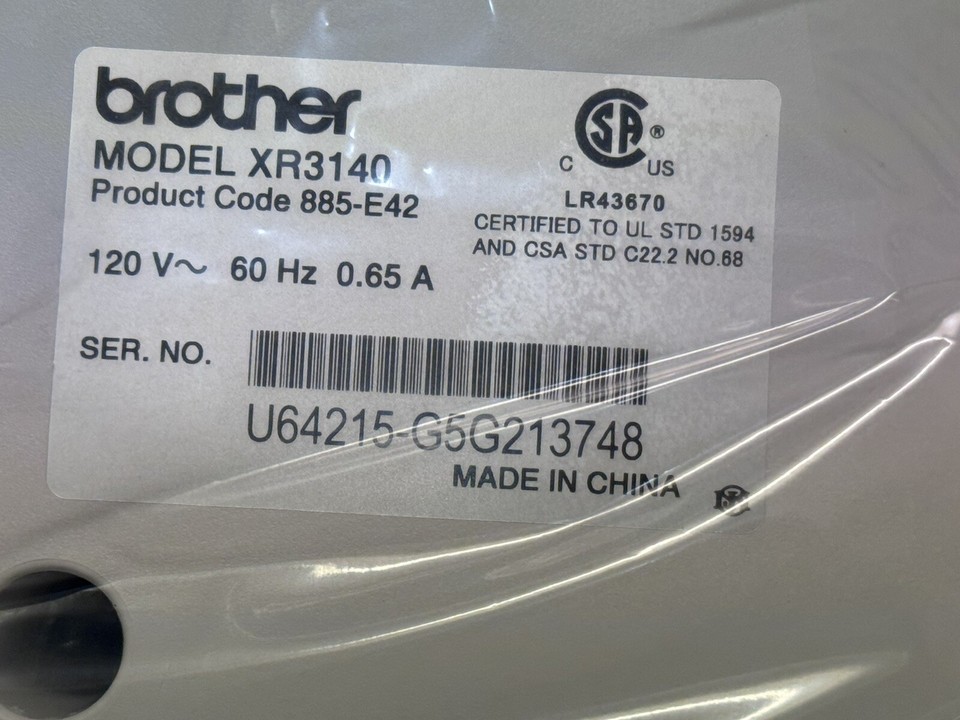 Brother XR3140 Computerized Sewing Machine, New, Open Box. eBay