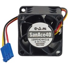 For SANYO DENKI 109P0424H316 0.095A 3Pin Blue SIEMENS Fanuc Servo Cooling Fan