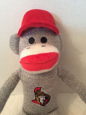 NHL Ottawa Senators Sock Monkey Plush Forever Collectibles