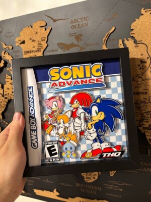 Sonic Advance 3D 8''x8'' Shadow Box Picture Frame