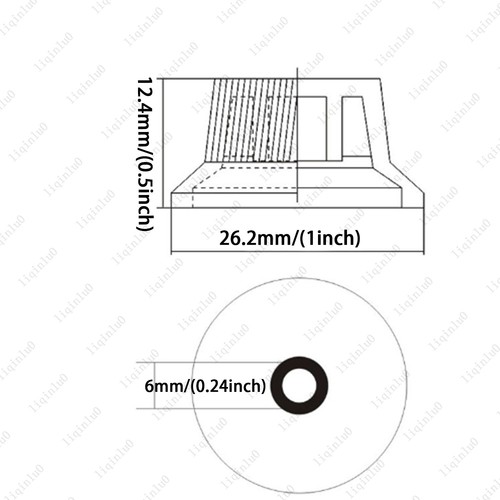 Black/White Numbers ST Electirc Guitar Knobs Volume Tone Knob For Stratocaster - Picture 6 of 7