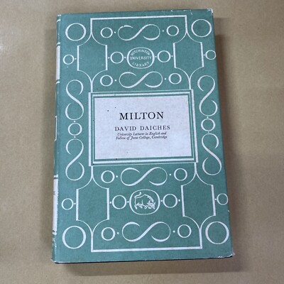 Milton, David Daiches (1957) Hutchinson University Library HB, dustjacket