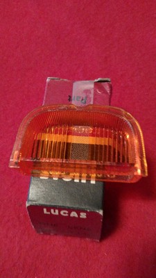 MG 1100 front amber turn signal indicator lens NOS Lucas 54579340 ...