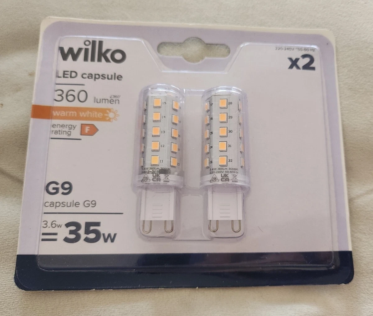 Wilko Light Bulbs G9 Shelly Lighting