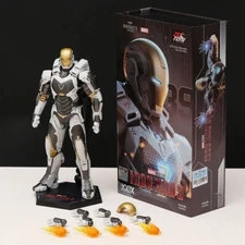 ZD TOYS IRON MAN MK 39 Marvel Avengers 7" Action Figure Toys 10th  year Limited