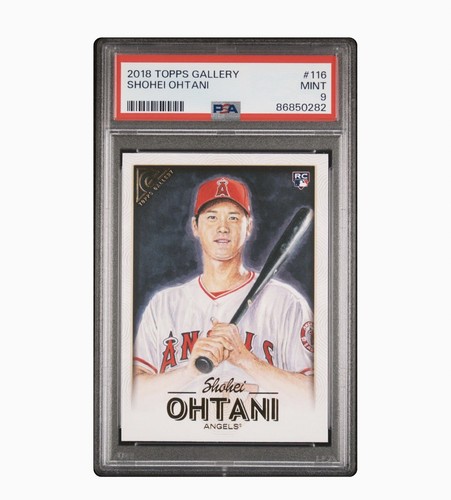 2018 TOPPS GALLERY #116 SHOHEI OHTANI RC PSA 9