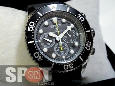 seiko men's ssc021 solar diver chronograph watch