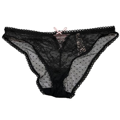 Culotte Cheekini Victoria's Secret Dream Angels - Taille L - Couleur Argent Avec Dentelle Florale - NWOT (Neuf Sans Étiquette)
