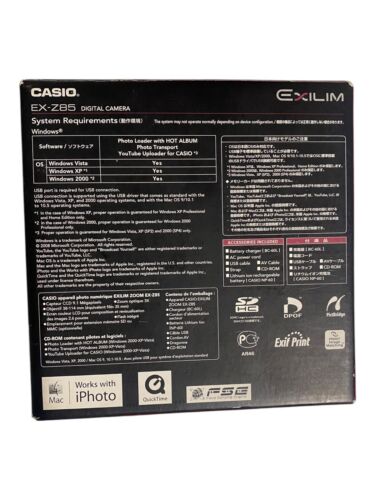 Casio Exilim EX Z85 Kompaktkamera pink in OVP teildefekt - Bild 2 von 10