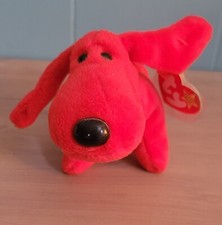Retired TY Beanie Baby "Rover" the Dog - Excellent condition w/tag errors- 4101