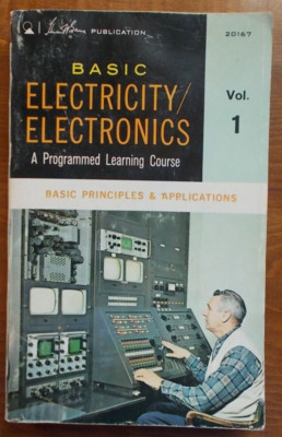 BASIC ELECTRICITY/ELECTRONICS-programmed learning course VOL.1 SC by SAMS 20167*