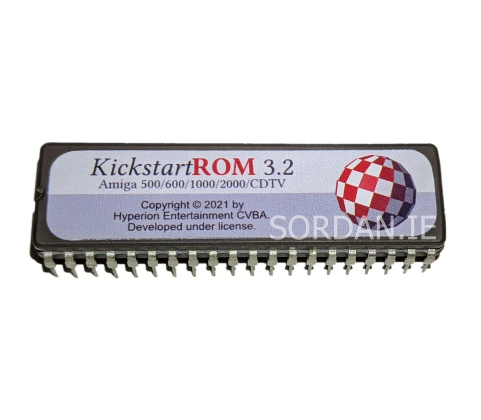 HYPERION Amiga Kickstart ROM 3.2.3 Amiga OS Rounded Sticker for Amiga 500 600 2000