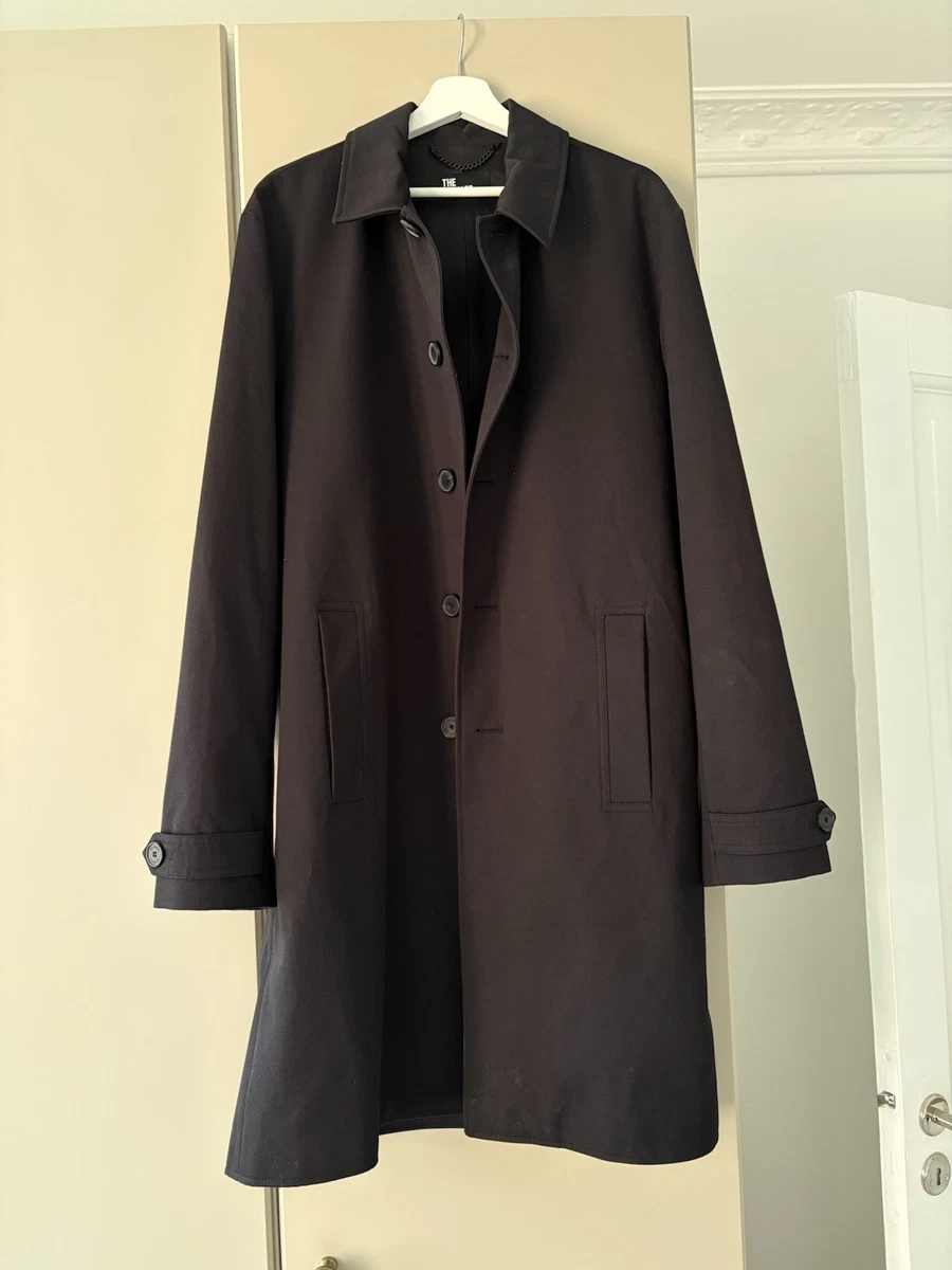 Trench Coats Black Cotton Outer Shell Coats, Jackets & Vests for