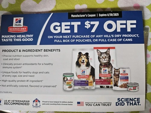 Hills Pet Food Coupon