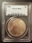 1885 PCGS MS-63 MORGAN Silver Dollar