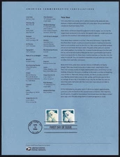 US 2009 Polar Bear (4387, 4389) . Souvenir Page SP1725 . First Day Cancellation