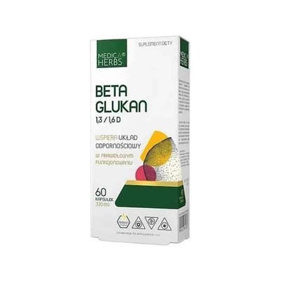 Medica Herbs Beta Glukan 1,3/1,6D 60 kapsułek
