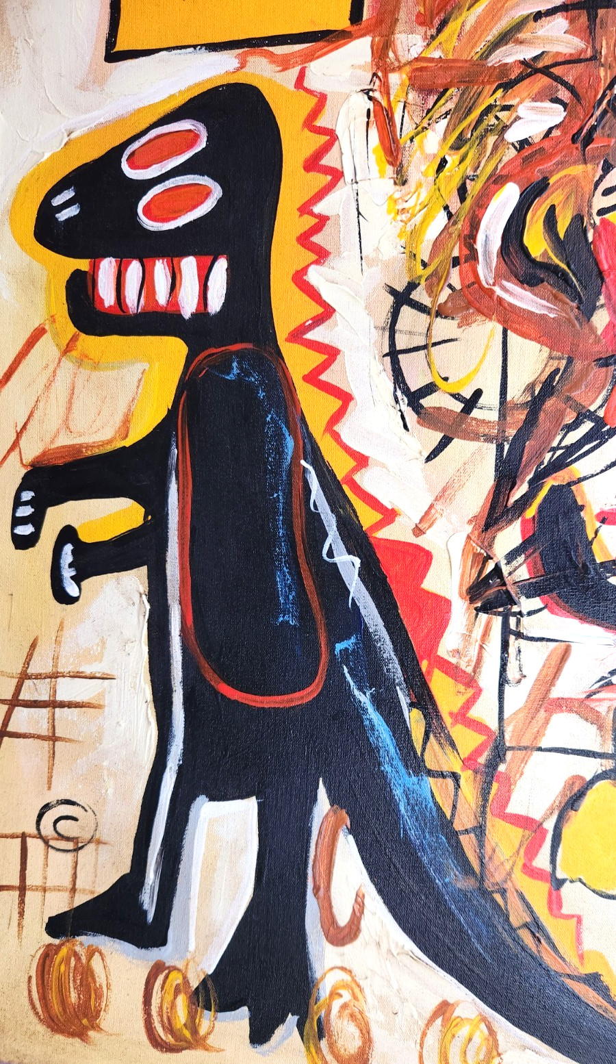 Jean-Michel Basquiat: Tuxedo (1983) Grossformatiger Siebdruck Estate Stamped – Bild 3