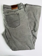 Travis Mathew Jeans Size 38 Gray Wash Straight Leg Featherweight Denim EUC