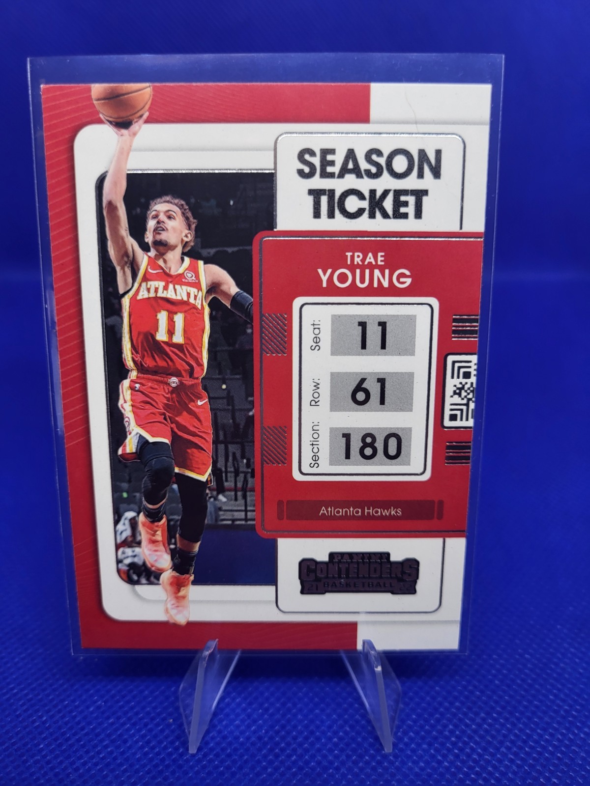 No.4 Trae Young 2021-22 panini Contenders Basketball Season Ticket