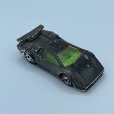 Vintage Hot Wheels White Lamborghini Countach Loose Diecast 1:64 1987 Toy Car