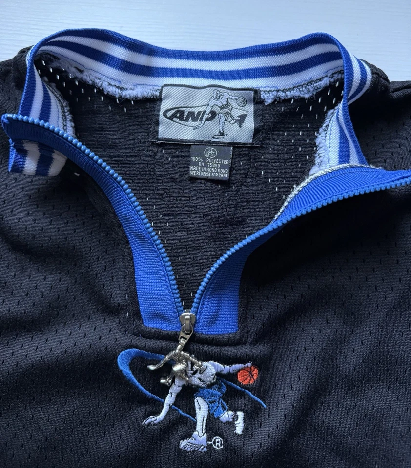 Camisa de calentamiento de baloncesto vintage años 90 AND1 Y2K jóvenes niños XL (Hombre S) manga corta Foto 2 de 4