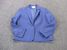 Pendleton Jacket Womens 14 Blue Virgin Wool Sports Coat Blazer Woolen Mills USA