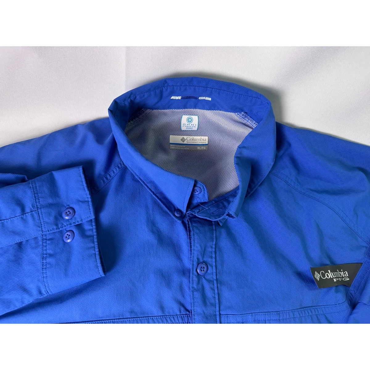 Columbia PFG Homme 2XL Omni-Freeze Manches Longues Chemise