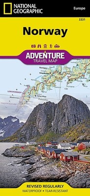 Norway Adventure Map by Nat Geo Maps Folded Book