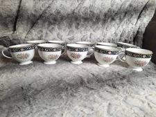 Wedgwood Runnymede Blue Footed Tea Cup Only, Bone China, England