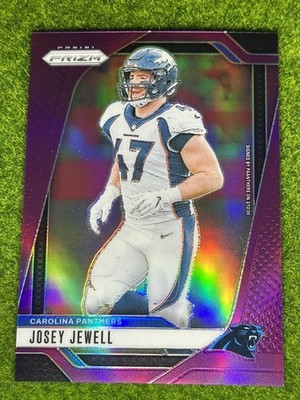 Panini 2024 Prizm Purple Prizm Josey Jewell #42 /125 Carolina Panthers NFL
