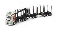 Tekno - Scania Next Generation 770S Highline 8X4 Lkw Mit 2+3-Achsigem Holzauf...