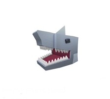 Robl0x | Sombrero Cabeza de Tiburón Blocky Sea Monster Serie 7 - Código de Juguete RARO