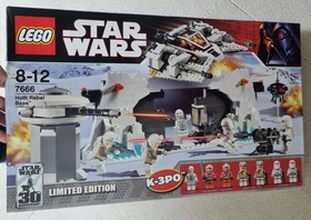 Lego Star Wars 7666 Hoth Rebel Base Retired New Sealed In Box Free Ex Shipping !