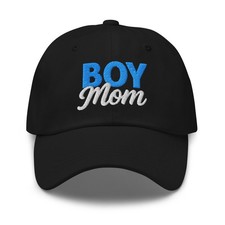 Boy Mom Hat - mama hat - Embordered Mom Hat - Mom of Boys