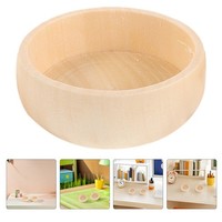 8 Pcs Winzige Holzschalen FüR Bastelarbeiten Mini-Holzschalen Leere