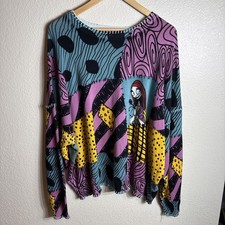 Disney Sally The Nightmare Before Christmas Pullover Sweater Multicolor 2X