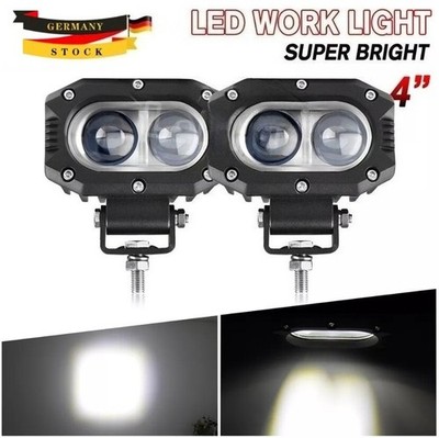 2x 120W LED Fernscheinwerfer Arbeitsscheinwerfer 12V PKW LKW SUV Auto Anhänger