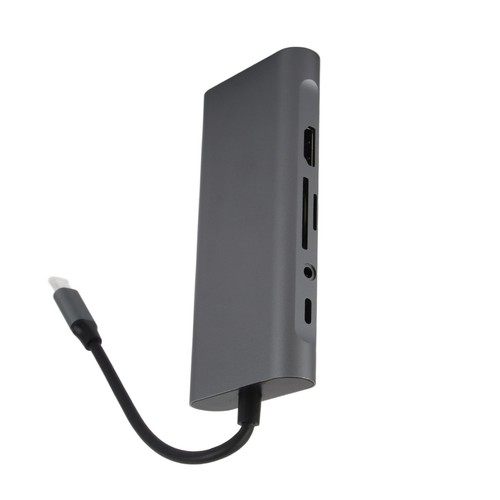 10In1 Docking Station TypeC VGA RJ45 PD HUB Docking Station Adapter FY - Afbeelding 6 van 16