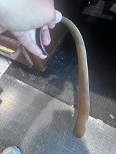 Vintage Antique 11  Brass Heavy Unique Shoehorn