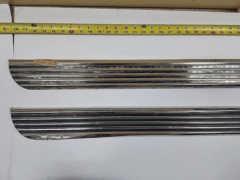 Used OEM LH/RH Rocker Trim Set 1966 Ford LTD/Galaxie 4 Door (Bin 108 B) - Image 2 of 4