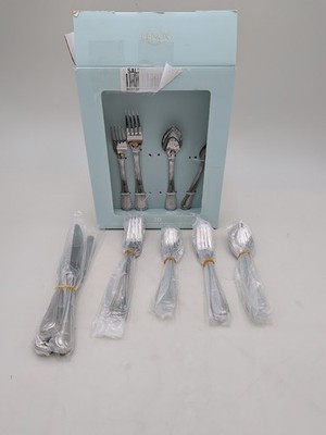 Lenox  Vintage Jewel 20 Piece 18/10 Stainless Flatware Set *Read*