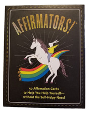 Affirmation Cards Self Help Positive Statements Unicorns Rainbows