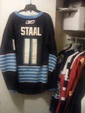 JOTDAN STAAL 2011 Pittsburgh Penguins winter classic jersey GREAT SHAPE!