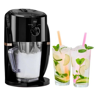 Neo Elektrischer Eiscrusher Slush Maschine Schwarz/Kupfer Abnehmbare Kanne zum Mixen