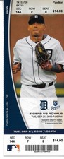 Detroit Tigers vs Royals  2010-09-21  Alex Avila HR  TICKET UNUSED