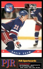 David Shaw 1990-91 Pro Set #495 New York Rangers