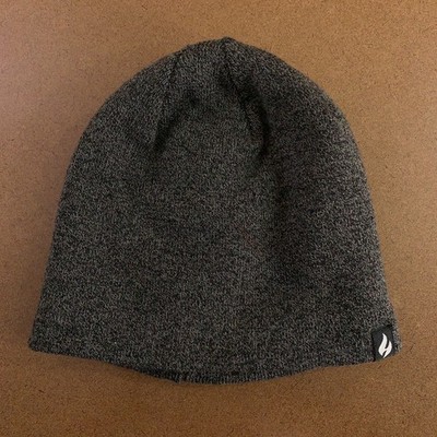 Heat Holders Mens One Size Charcoal David Flat Knit Watch Cap New