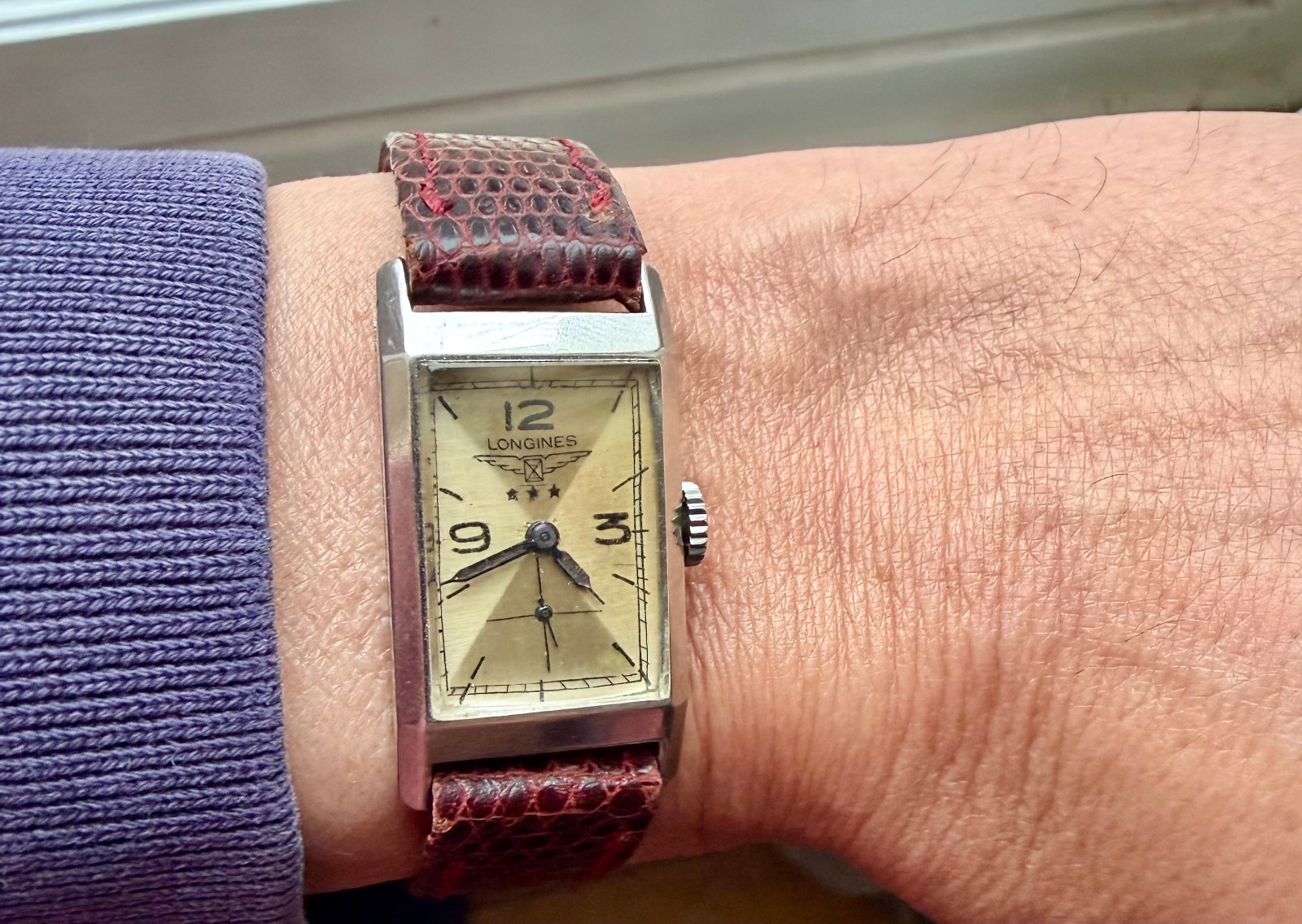 Vintage Longines Manual Wind Rectangular Watch - image 15